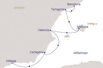Route SEA CLOUD II