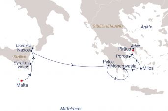 Route SEA CLOUD II