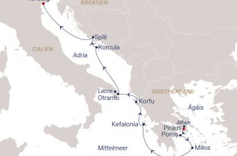 Route SEA CLOUD II