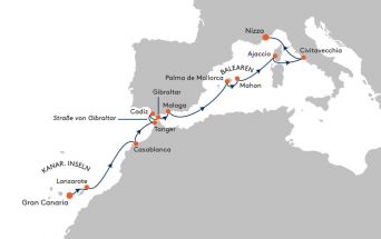 Route MS EUROPA