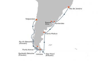 Route MS EUROPA 2