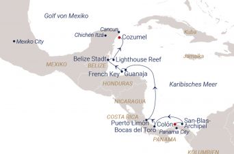 Route SEA CLOUD SPIRIT