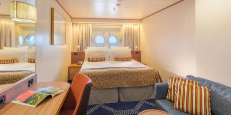 Außenkabine mit Bullauge