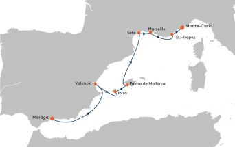 Route MS EUROPA 2