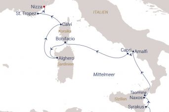 Route SEA CLOUD SPIRIT