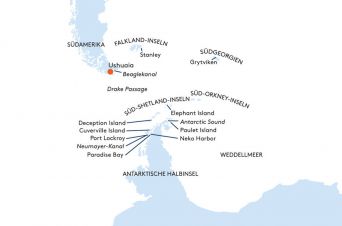 Route MS BREMEN