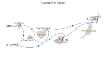 Route SEA CLOUD SPIRIT