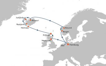 Route MS EUROPA 2