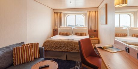 Außenkabine mit Fenster