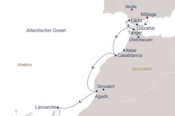 Route SEA CLOUD II