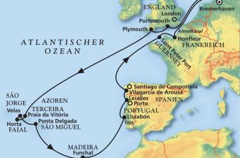 Route MS Amadea