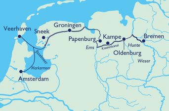 MS SANS SOUCI - Auf verträumten Küstenkanälen von Bremen nach Amsterdam - 29.08. bis 05.09.2021