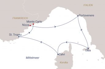 Route SEA CLOUD SPIRIT