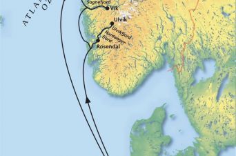 Route von MS Deutschland