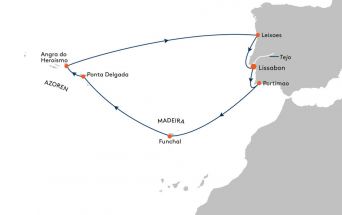 Route MS EUROPA 2