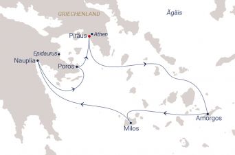 Route SEA CLOUD II