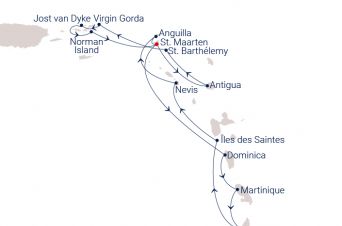 Route SEA CLOUD SPIRIT