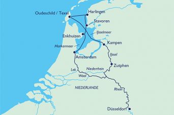 Route: Vom Ijsselmeer bis zur Nordsee