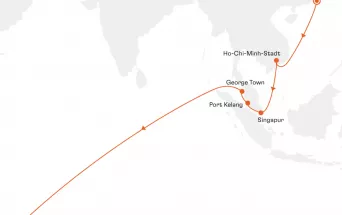 Route MS EUROPA 2