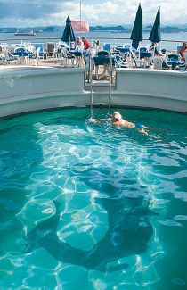 MS Delphin mit erfrischendem Pool