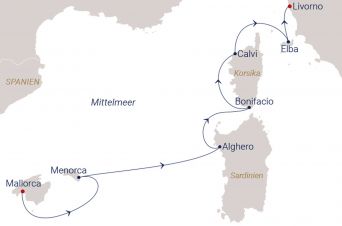 Route SEA CLOUD II