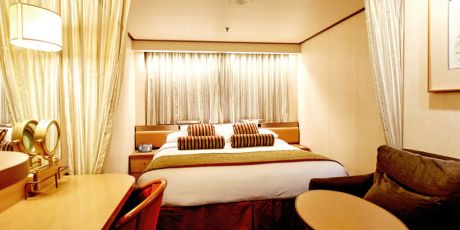 Innenkabine mit Doppelbett