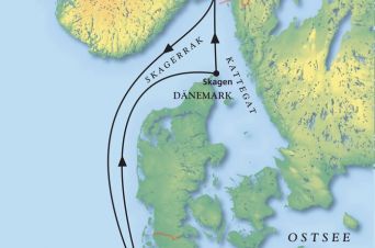 Route von MS Artania