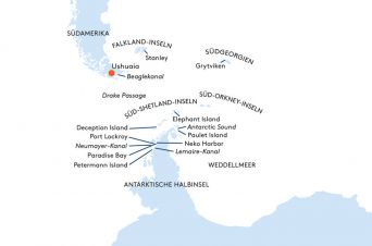 Route MS BREMEN