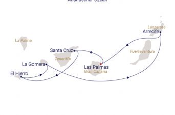 Route SEA CLOUD II