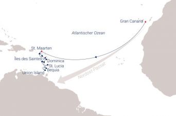 Route SEA CLOUD SPIRIT
