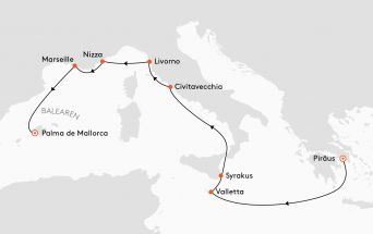 Route MS EUROPA