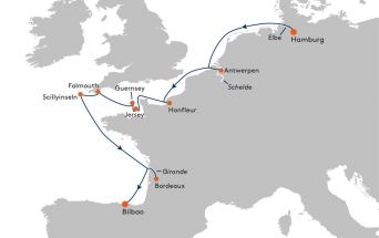 Route MS EUROPA 2
