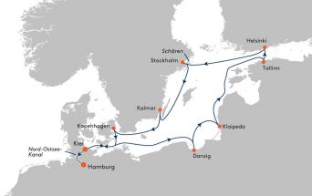 Route MS EUROPA 2