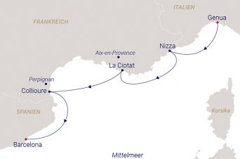 Route SEA CLOUD II