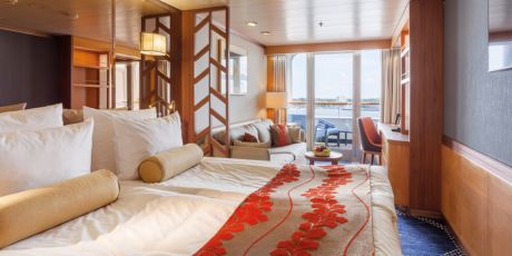 Außenkabine mit Balkon