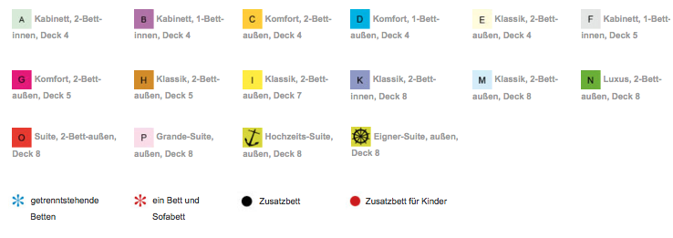 MS Deutschland Legende Decks